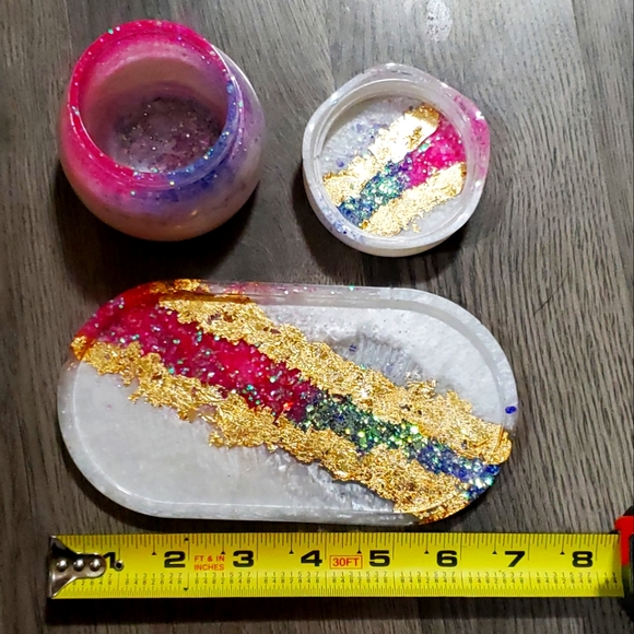 Geode tray and matching jar - Picture 4 of 6